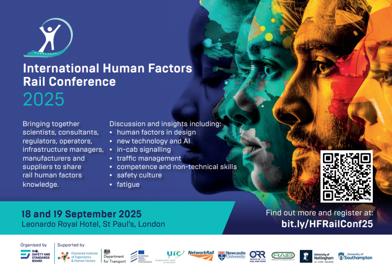 8th International Human Factors Rail Conference 2025 advert