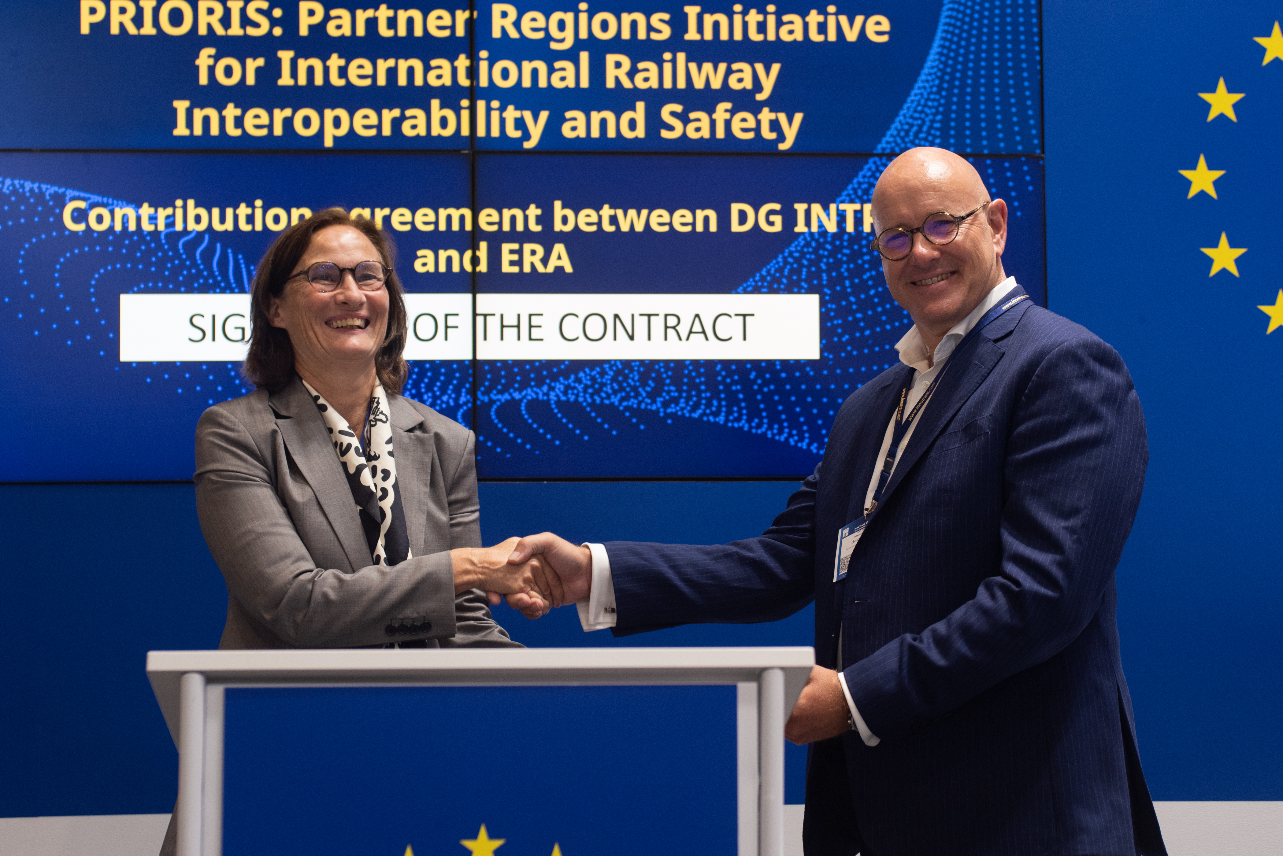 Signature of the cooperation agreement and panel discussion at InnoTrans 2026 © European Union Agency for Railways 
