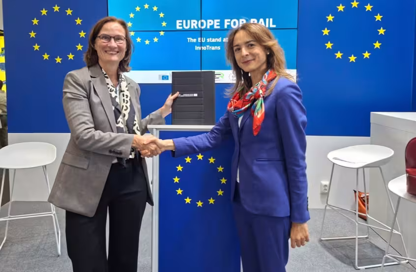 Signature of the cooperation agreement and panel discussion at InnoTrans 2026 © European Union Agency for Railways 