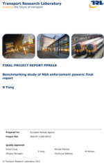 Benchmarking study of NSA enforcement powers: final report