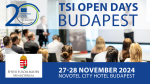 TSI Open Days regional workshops Budapest 2024 visual