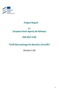 Tariff data exchange for domestic rail tariffs