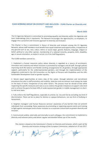 EUAN Diversity and Inclusion charter