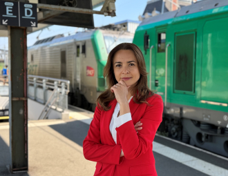 Oana Gherghinescu ED in Valenciennes railway station - June 2025