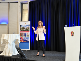 Oana Gherghinescu at the European Passengers' Federation conference in Maastricht, June 2026 © European Union Agency for Railways