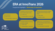 InnoTrans 2026 - Programme highlights 23 September © European Union Agency for Railways
